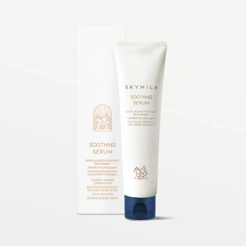 SKYMILK „Soothing Serum“ raminantis veido serumas jautriai odai 100 ml