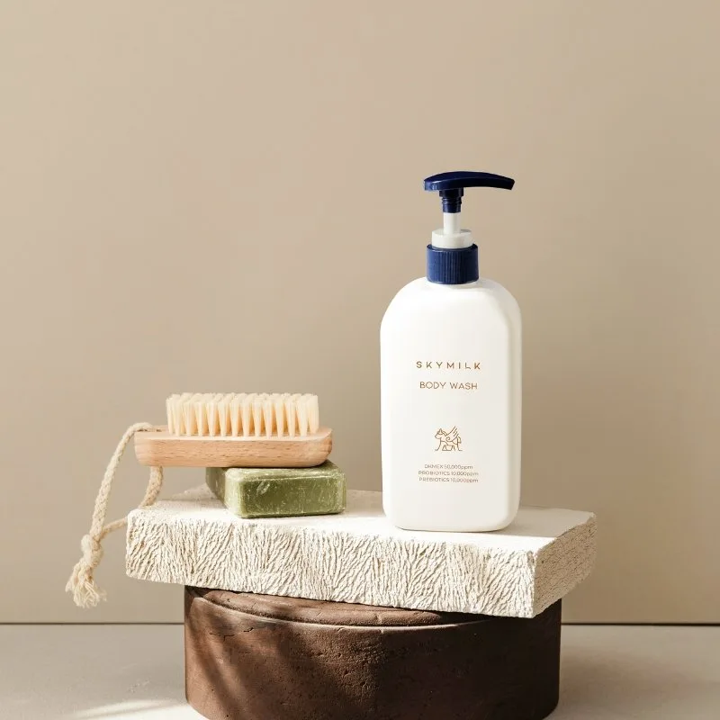 SKYMILK „Prebiotics & Postbiotics Body Wash“ kūno prausiklis 300 ml - 3