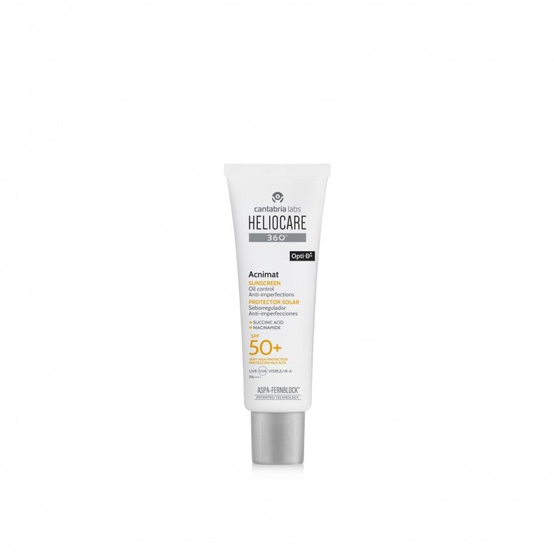 Heliocare 360 Acnimat riebiai ir į aknę linkusiai odai SPF50+ 50 ml