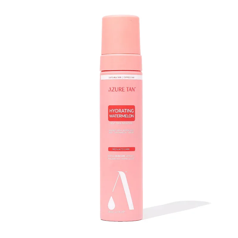Azure Tan "Hydrating Watermelon - Medium to Dark" drėkinančios savaiminio įdegio putos 200 ml