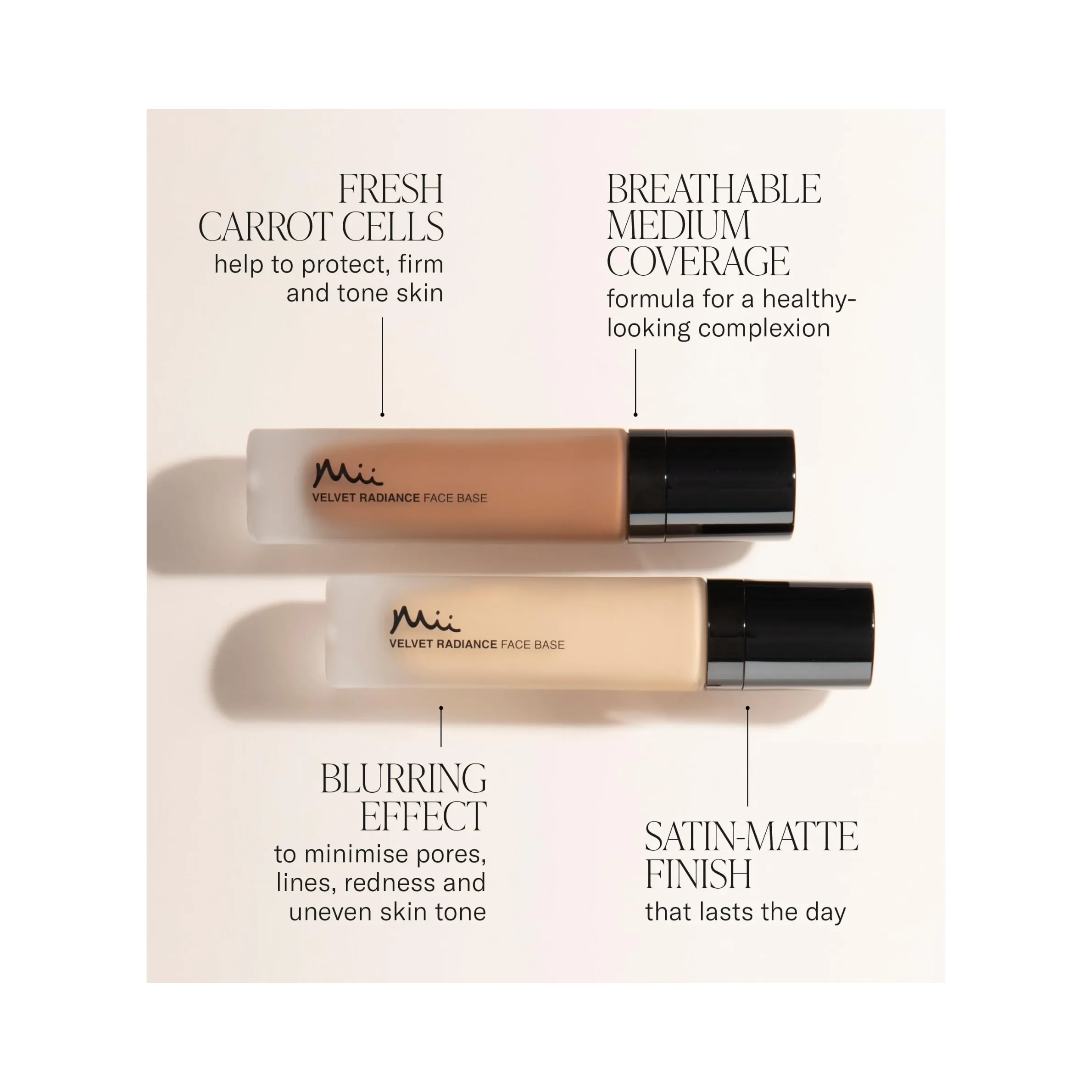 MII Cosmetics Velvet Radiance Face Base makiažo pagrindas 30ml - 3