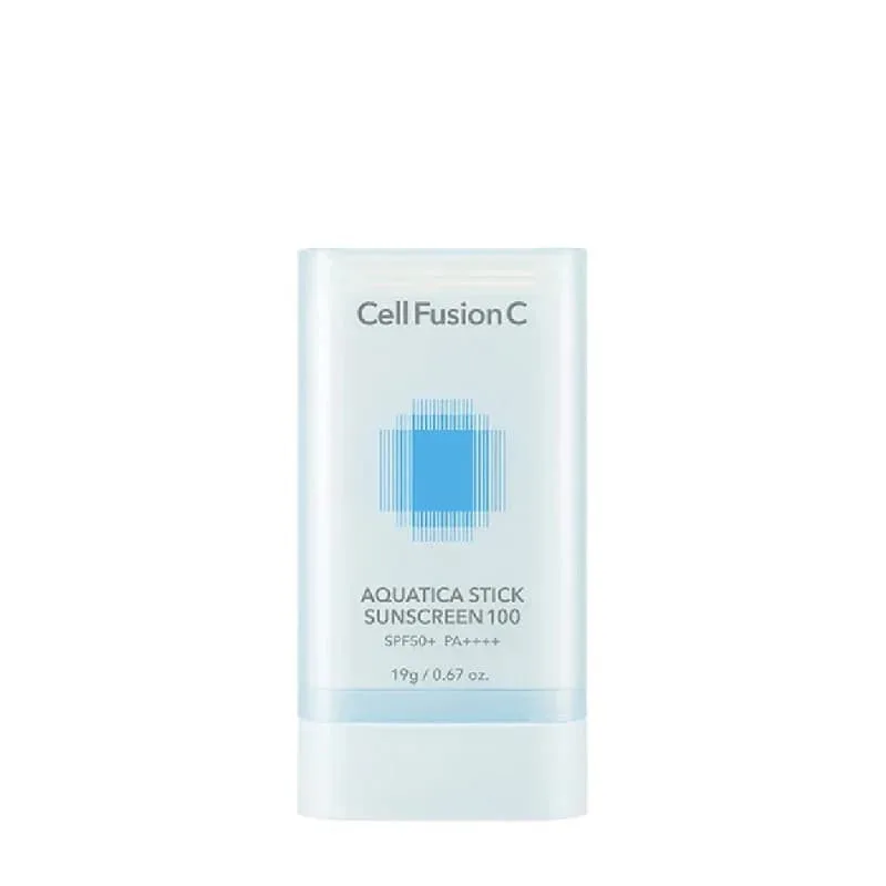 Cell Fusion C Aquatica Stick Sunscreen 100 SPF50+ PA++++ drėkinanti pieštukinė apsauga nuo saulės 19 g