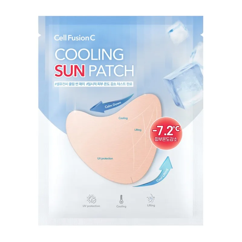 Cell Fusion C "Cooling Sun Patch" vėsinantys hidrogeliniai pleistrai po akimis su apsauga nuo saulės 4,5 g x 4 vnt