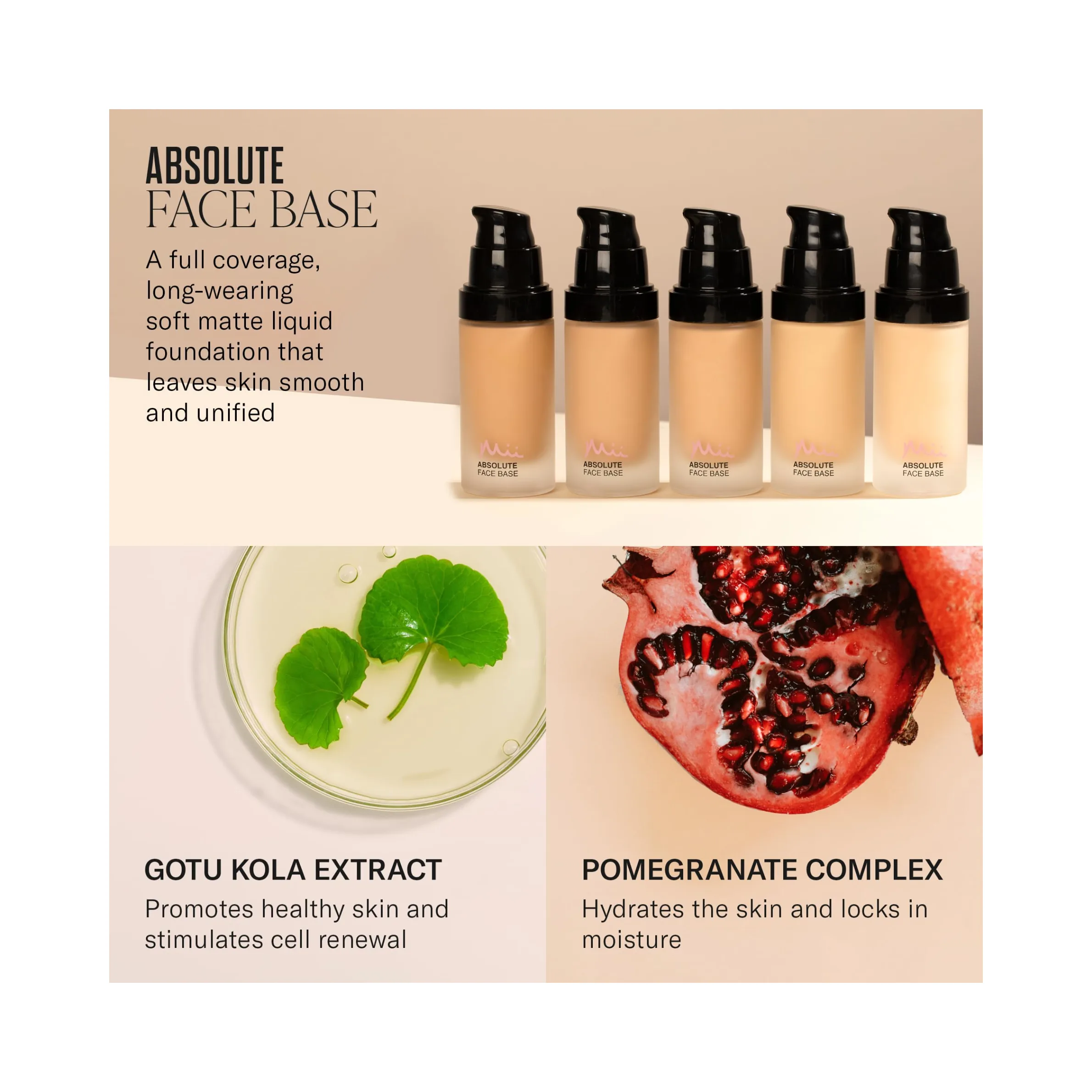 MII Cosmetics Absolute Face makiažo pagrindas 30 ml  - 4