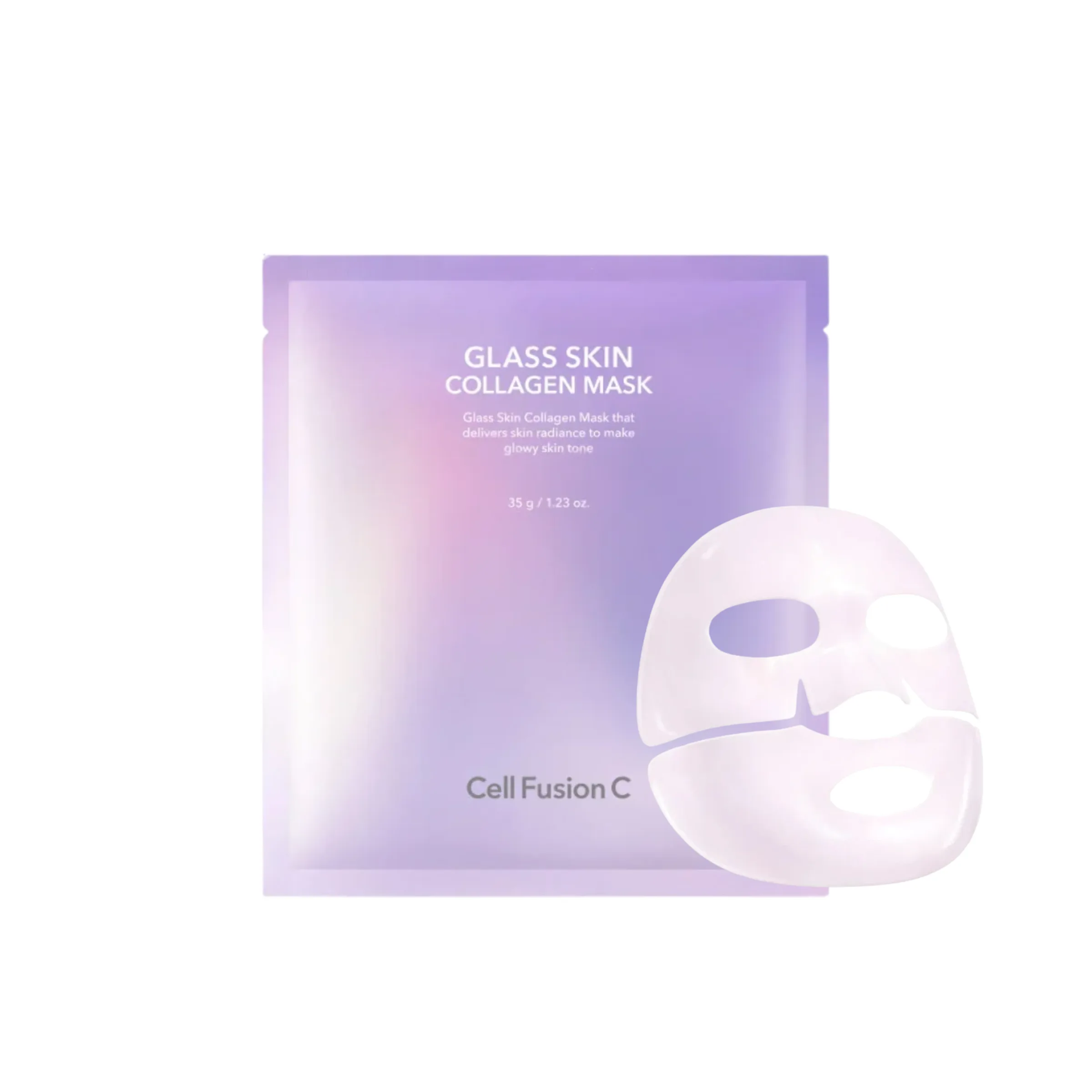 Cell Fusion C Glass Skin Collagen Mask skaistinanti hidrogelinė kaukė su kolagenu 1 vnt x 35 g