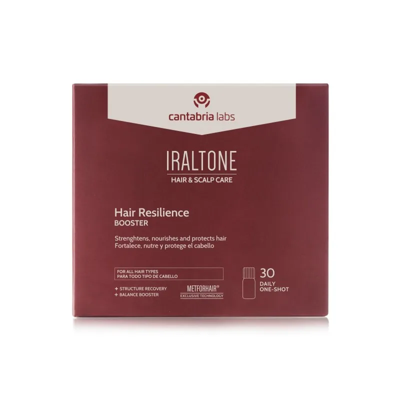 Cantabria Labs Iraltone Hair Resilience Booster geriamos ampulės plaukams 30 × 15 ml