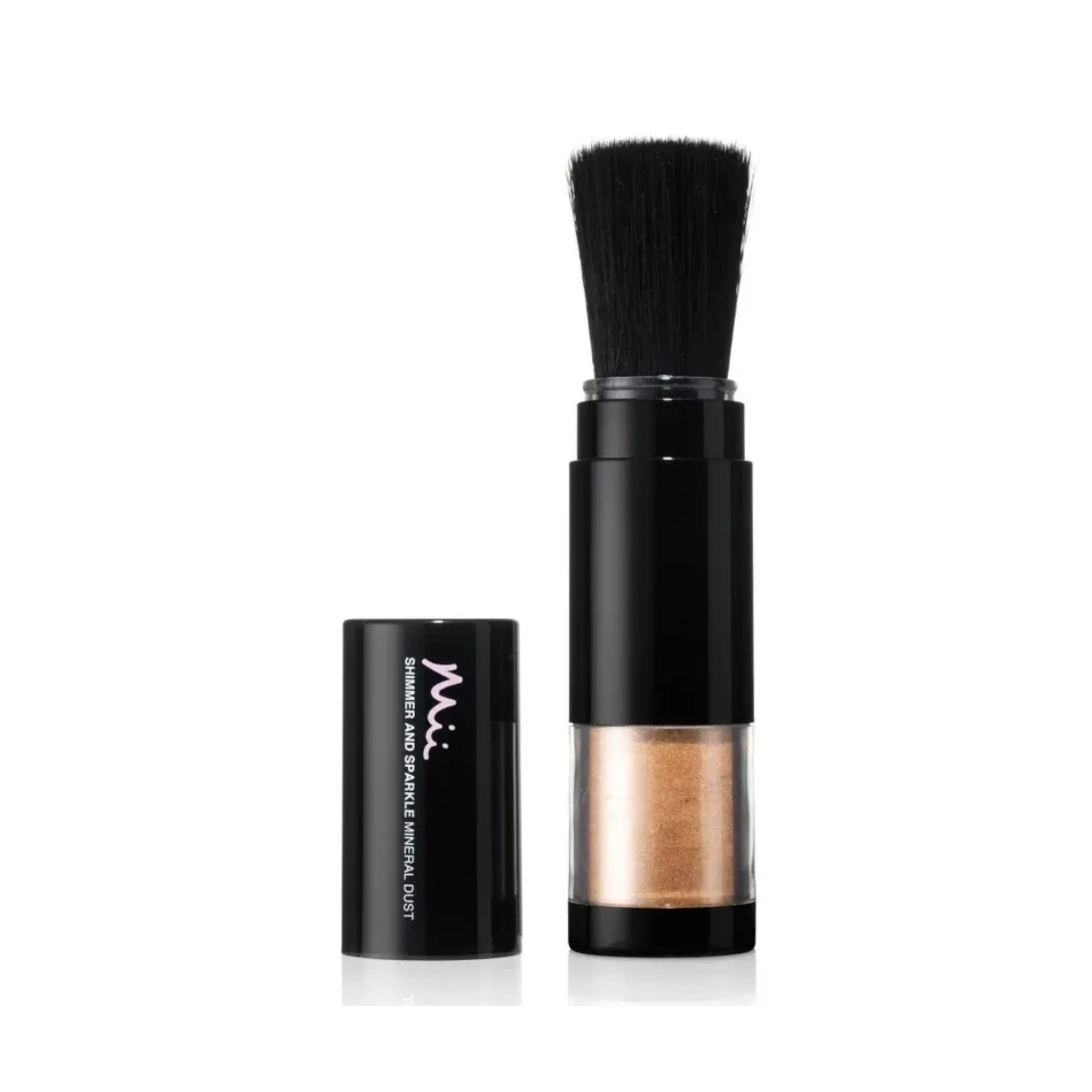 MII Cosmetics Shimmer and Sparkle Mineral Dust blizgučių šepetėlis "Beguile 01"