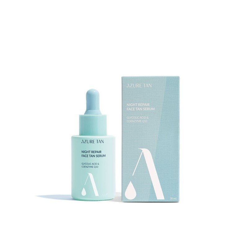 Azure Tan "Night Repair Tan Serum" niacinamido veido serumas su savaiminio įdegio efektu 30 ml