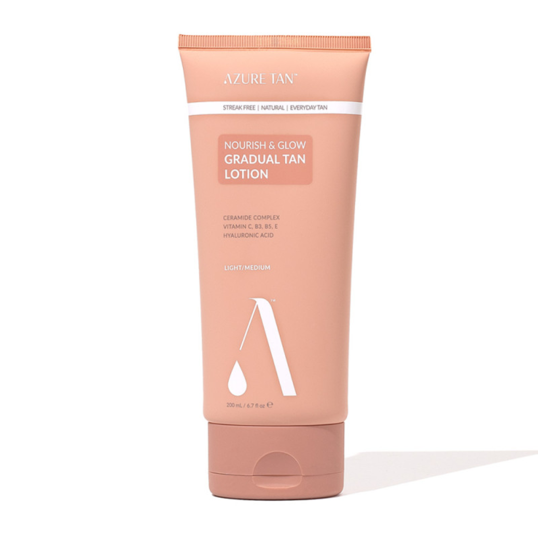 Azure Tan "Nourish and Glow" šviesus/vidutinis savaiminio įdegio losjonas 200 ml