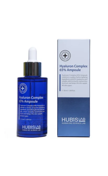 Hubislab Hyaluronic Acid Complex 65% ampulė su hialurono rūgšties kompleksu 50 ml