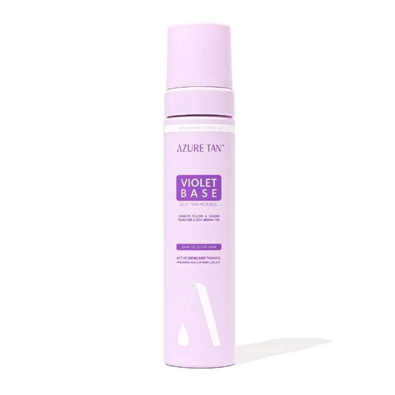 Azure Tan "Violet Base Dark To Ultra Dark" savaiminio įdegio putos – tamsus atspalvis 200 ml