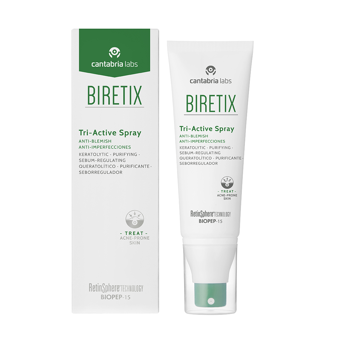 Biretix Tri-Active kūno purškiklis 100 ml