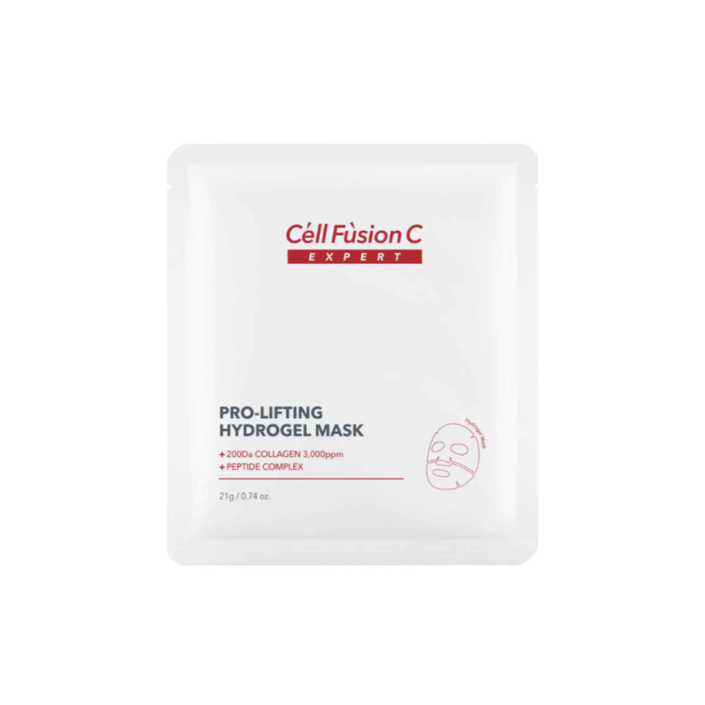Cell Fusion C Expert Pro Lifting Hydrogel Mask stangrinamoji hidrogelinė veido kaukė 21 g x 1 vnt