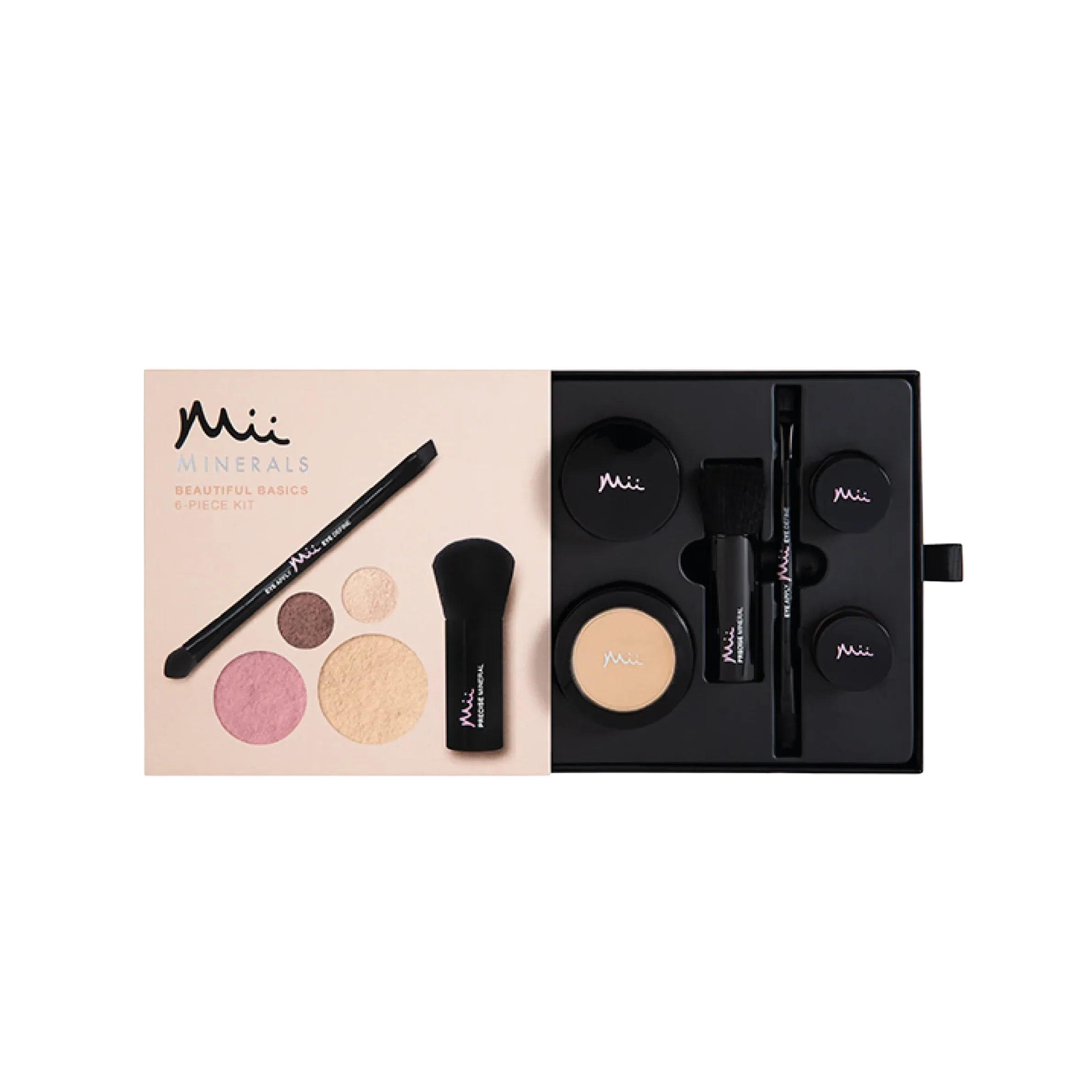 MII Cosmetics Minerals Beautiful Basic 6 mineralinių produktų rinkinys  - 2
