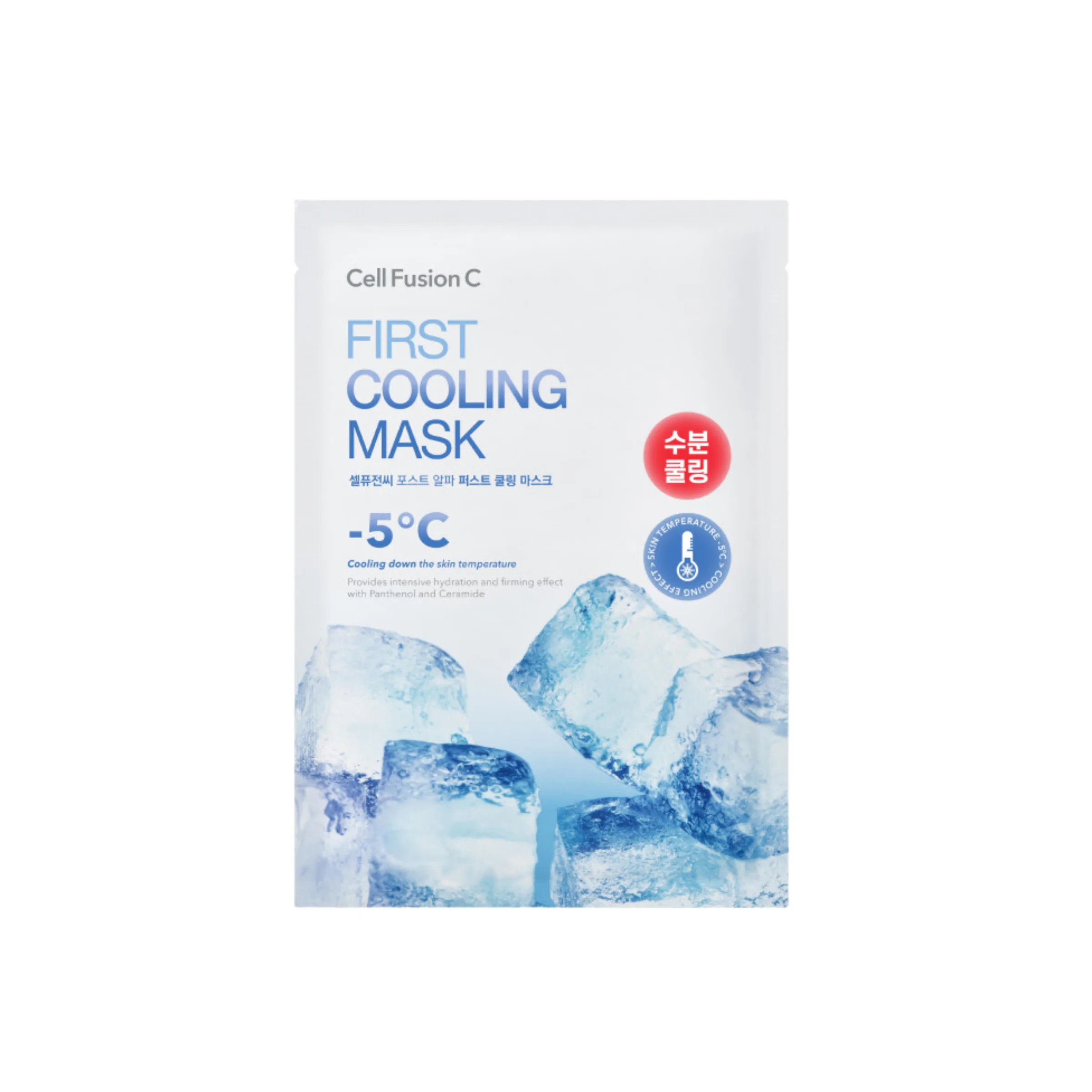 Cell Fusion C Vėsinanti ir drėkinanti lakštinė veido kaukė „First Cooling Mask“ 1 vnt x 27 g