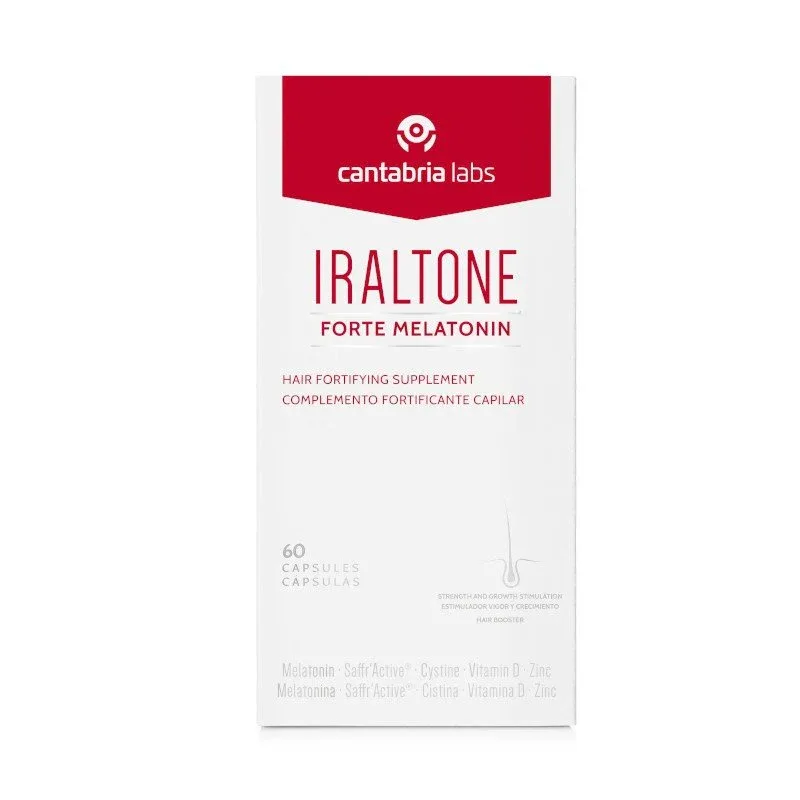 Cantabria Labs Iraltone Forte Melatonin maisto papildas plaukams 60 kapsulių