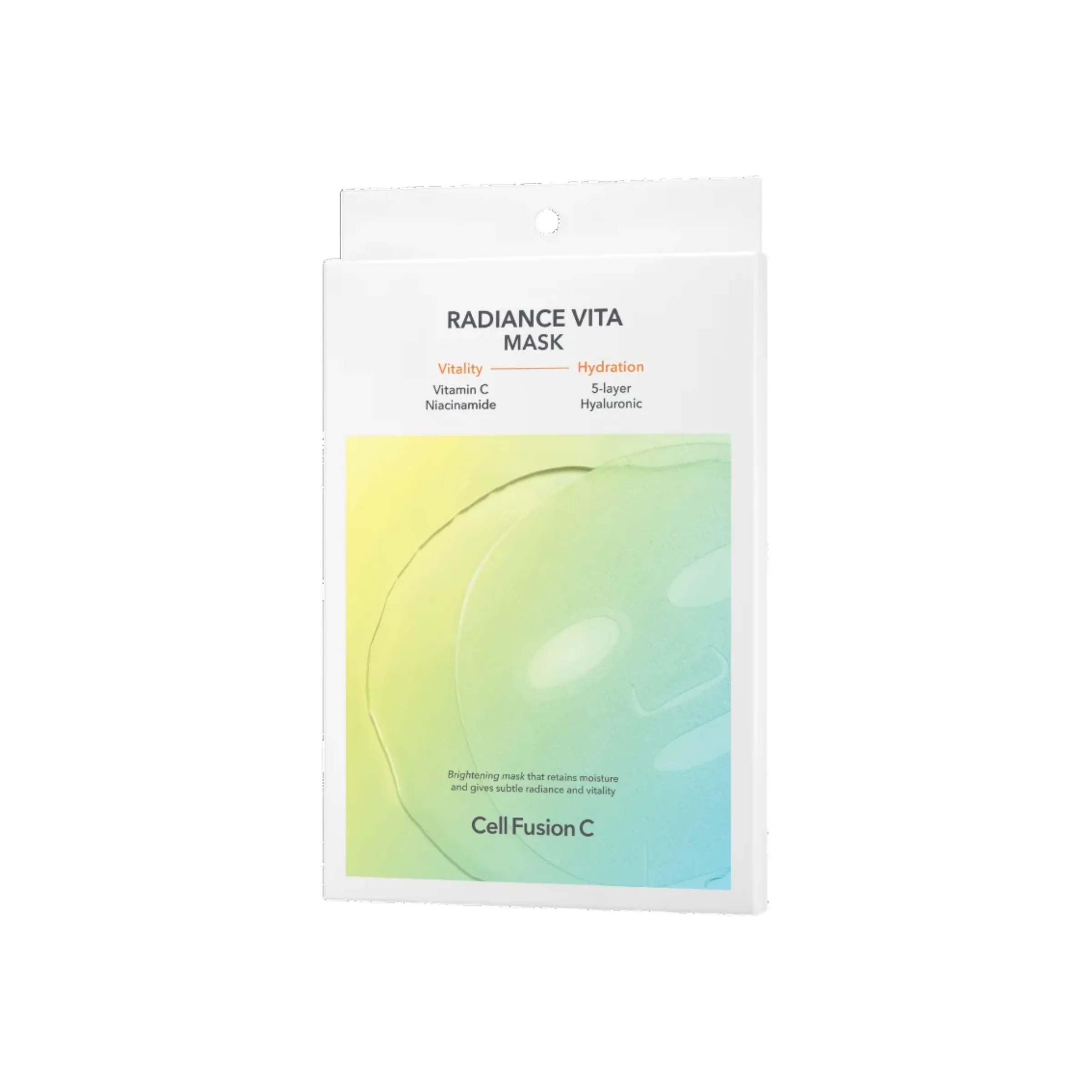 Cell Fusion C "Radiance Vita Mask" skaistinanti lakštinė veido kaukė 1 vnt x 27 ml