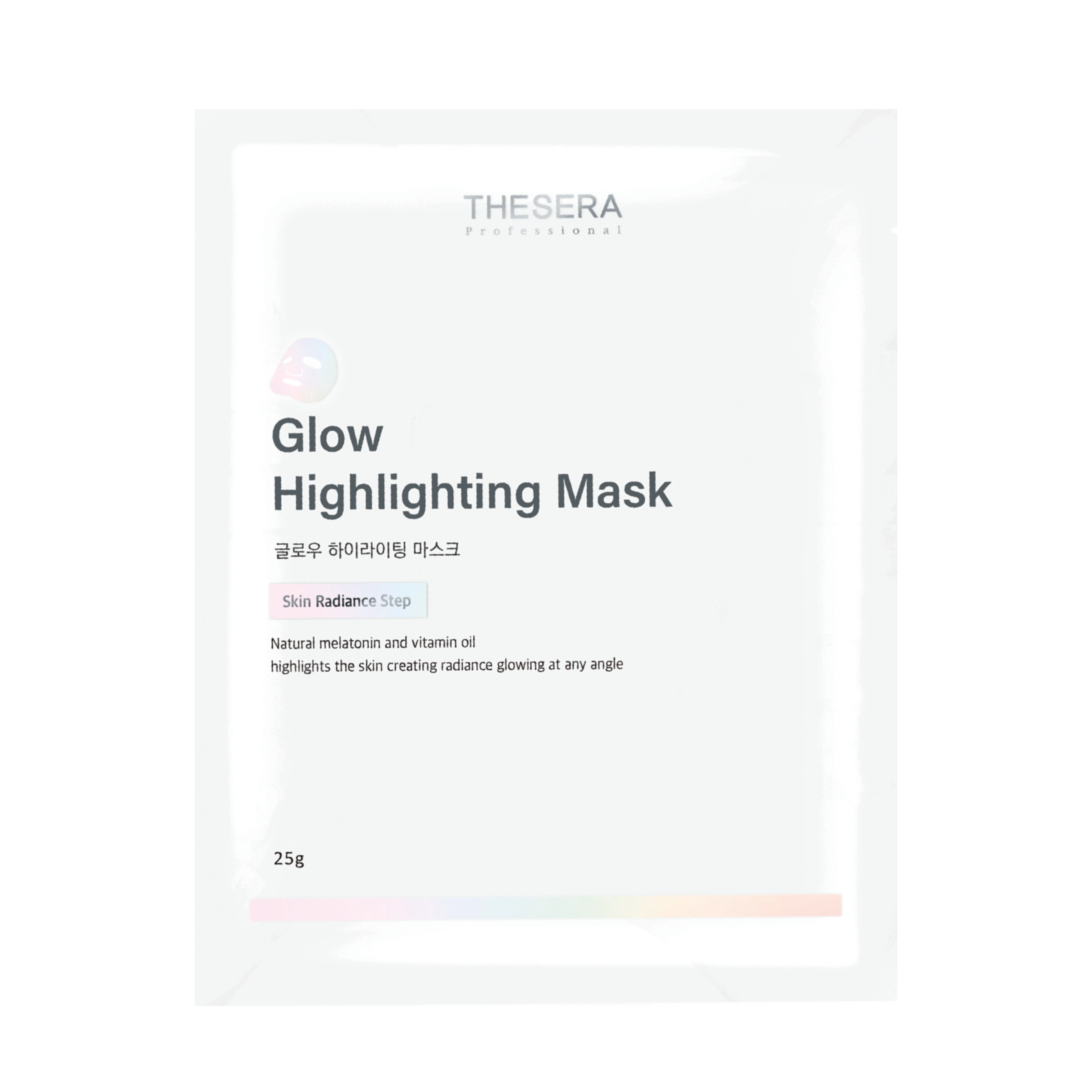 THESERA GLOW ŠVYTĖJIMO SUTEIKIANTI VEIDO KAUKĖ, 1x25 g