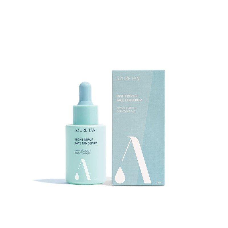 Azure Tan "Night Repair Tan Serum" niacinamido veido serumas su savaiminio įdegio efektu 30 ml